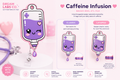 🌸 Caffeine Infusion Badge Reel STL File