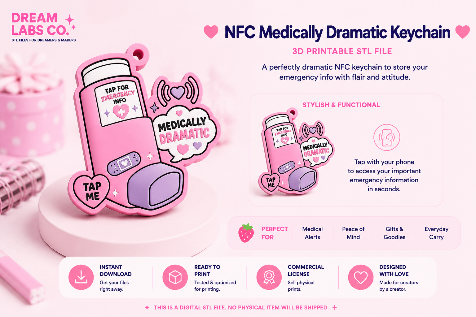 NFC "Medically Dramatic" Keychain