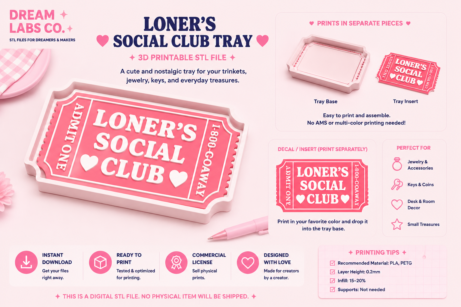 Loner's Social Club STL & 3MF